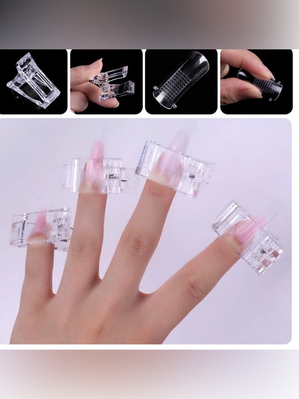 NWT 10pc nail tips clips